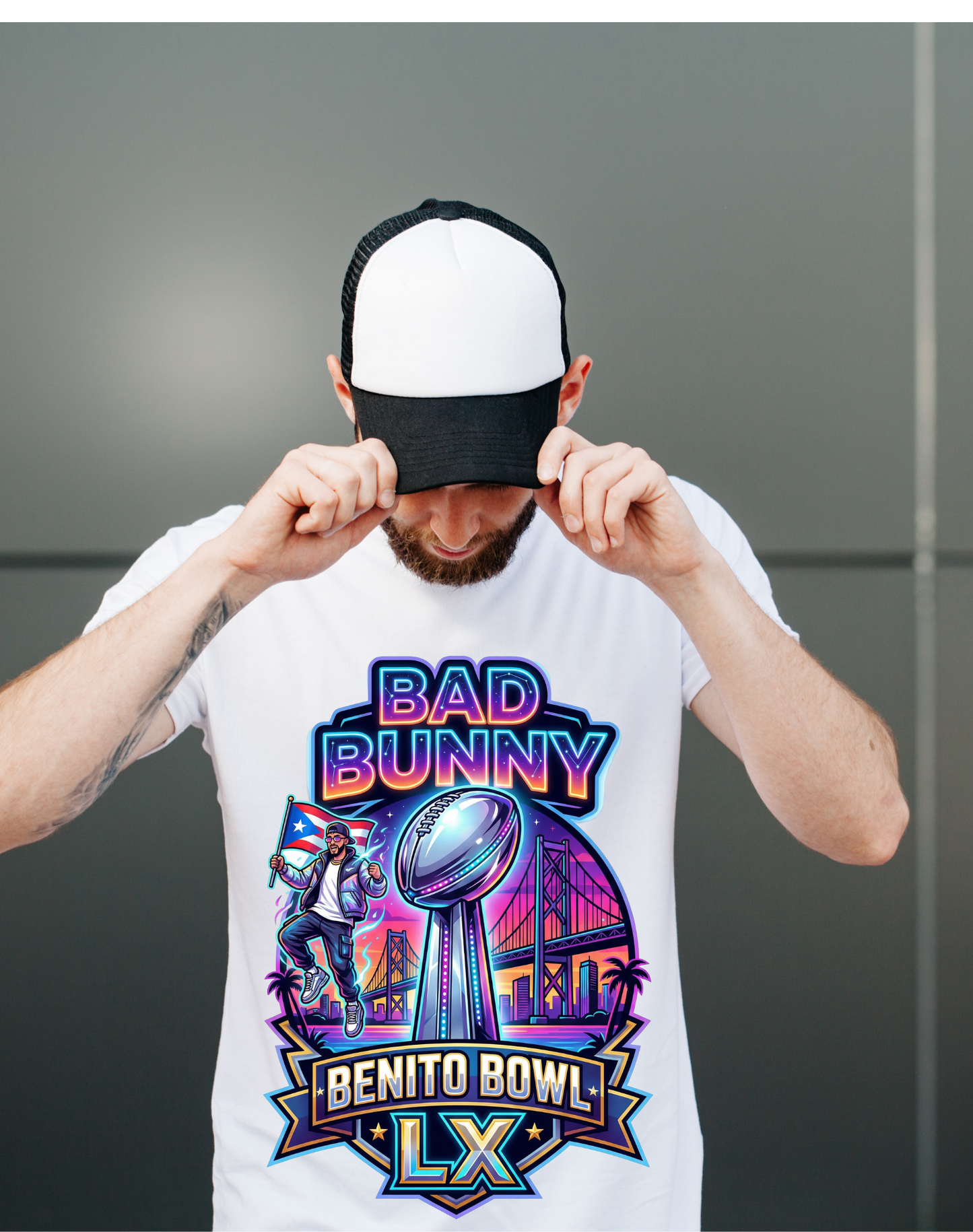 Benito Bowl LX- DTF Heat Transfer - FootBall Inspired Design