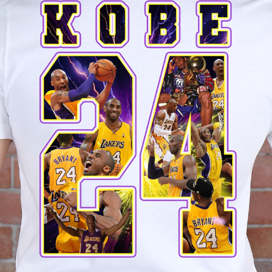 Mamba Forever 24 Tribute DTF transfer