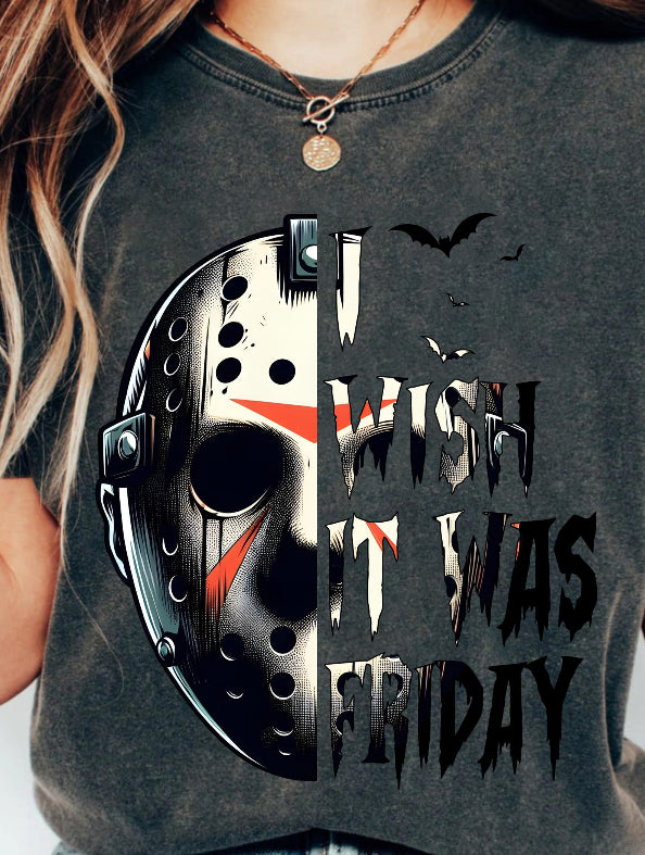 Jason Voorhees DTF Transfer - I Wish it Was Friday"