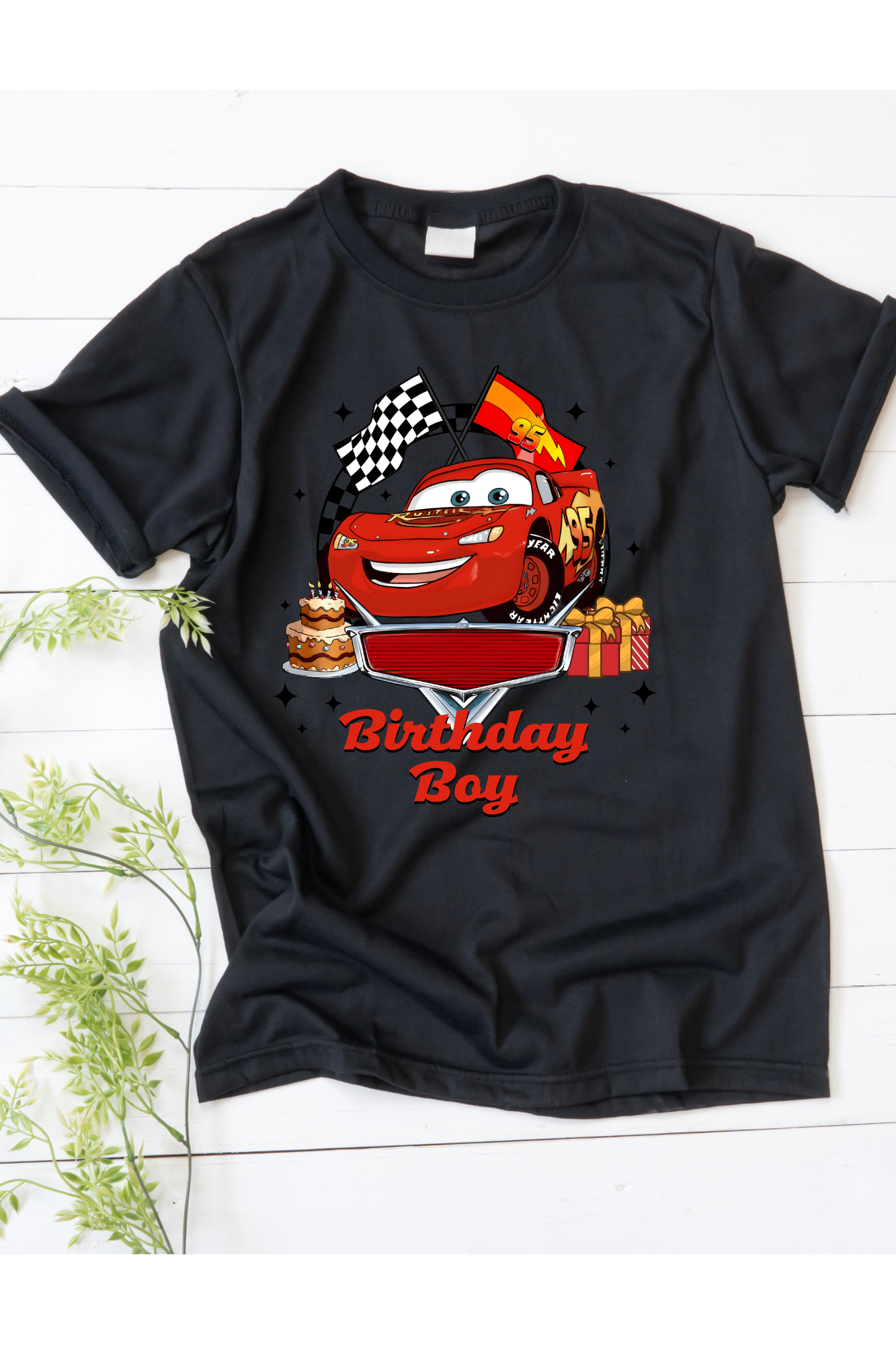 Birthday Boy Shirt | Race Car Birthday Shirt | Lightning Race Birthday Tee