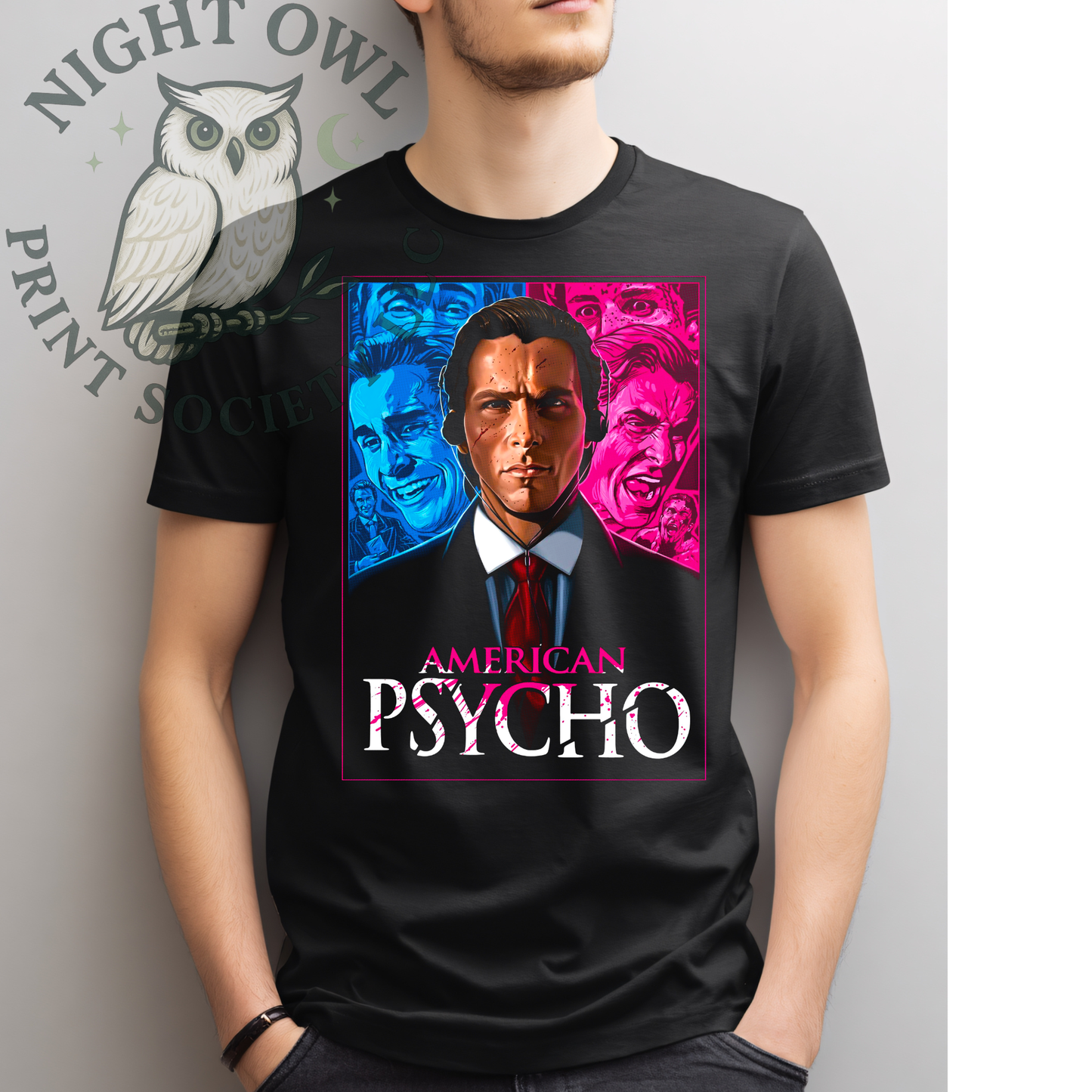 Psycho Thriller Inspired DTF Transfer - Retro Horror Style