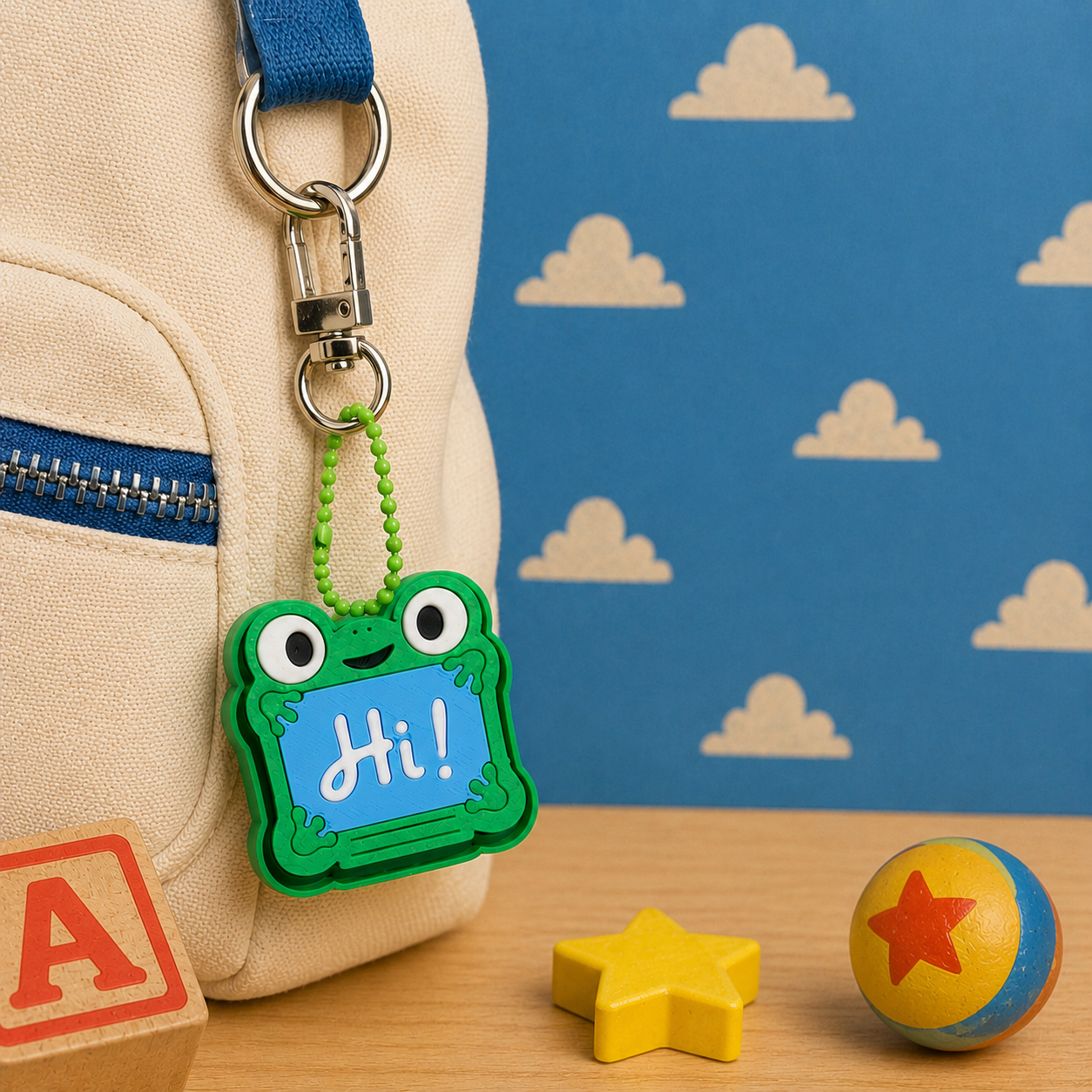 Frog Pop-It Fidget Toy Keychain 🐸💚