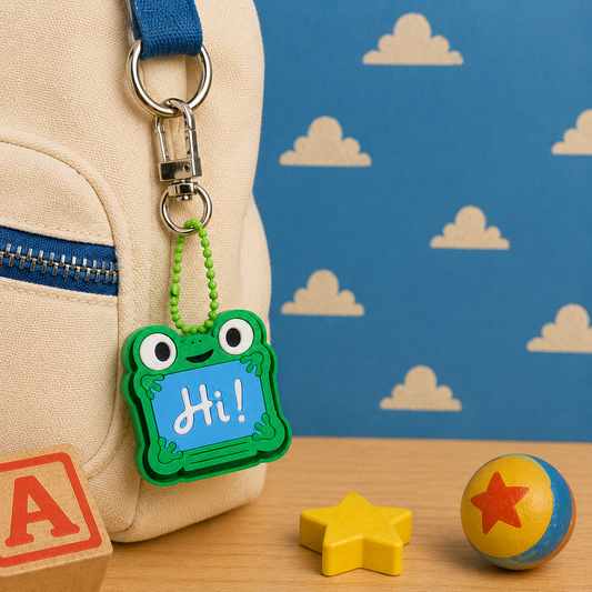 Frog Pop-It Fidget Toy Keychain 🐸💚