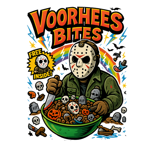 Voorhees Bites - Horror Cereal DTF Print