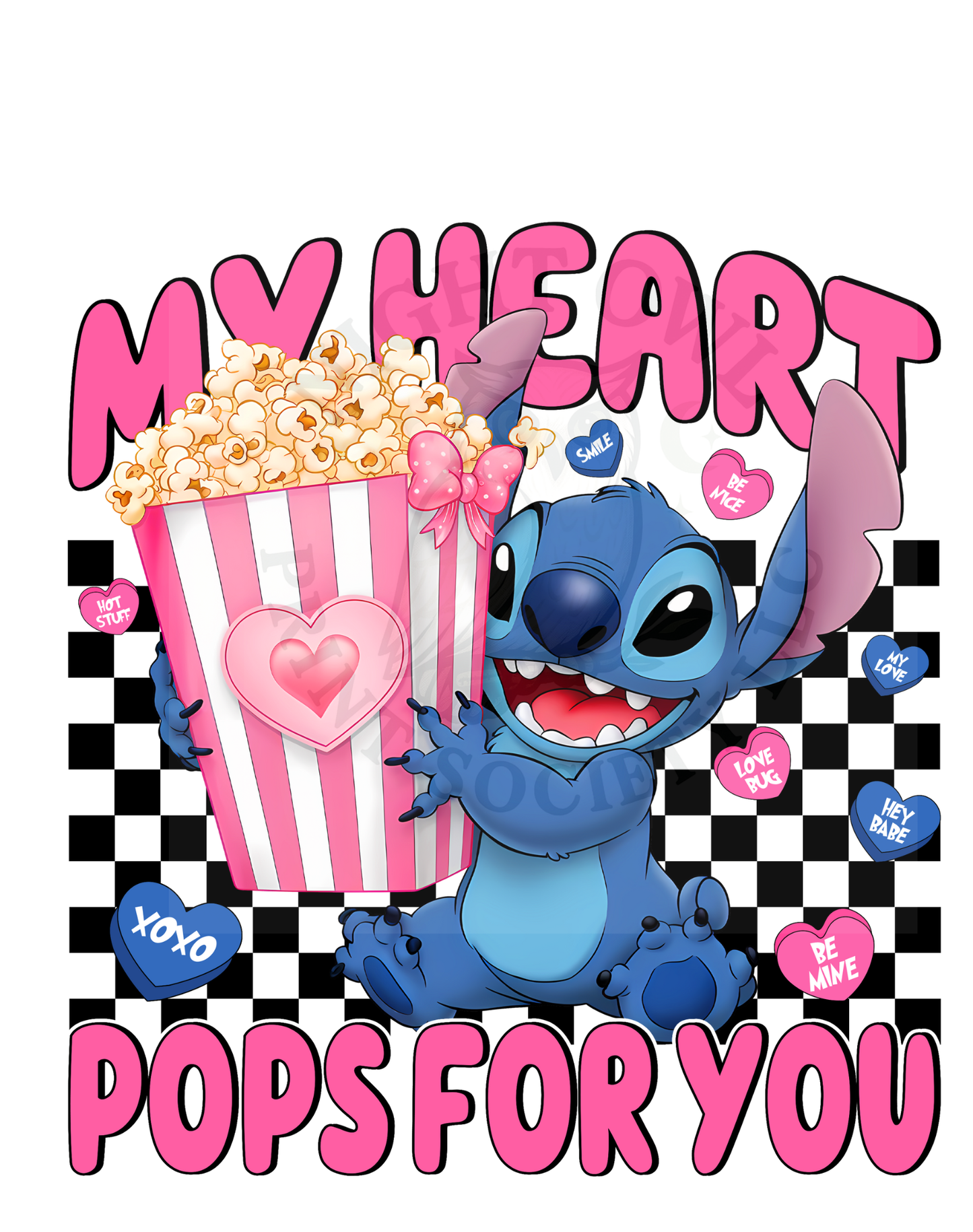 MY HEART POPS FOR YOU - DTF transfer