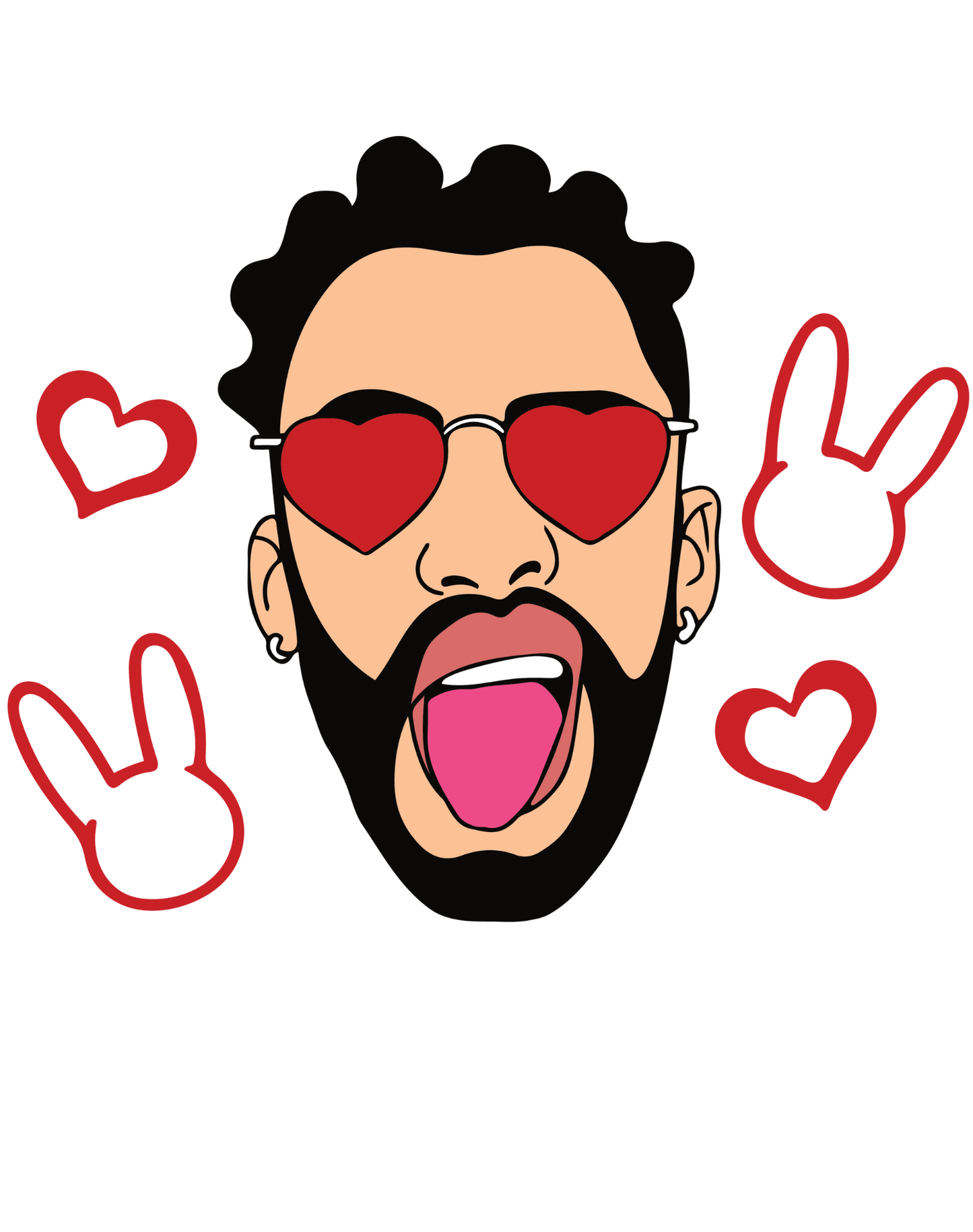 BAD BUNNY AMOR EDITION - DTF transfer