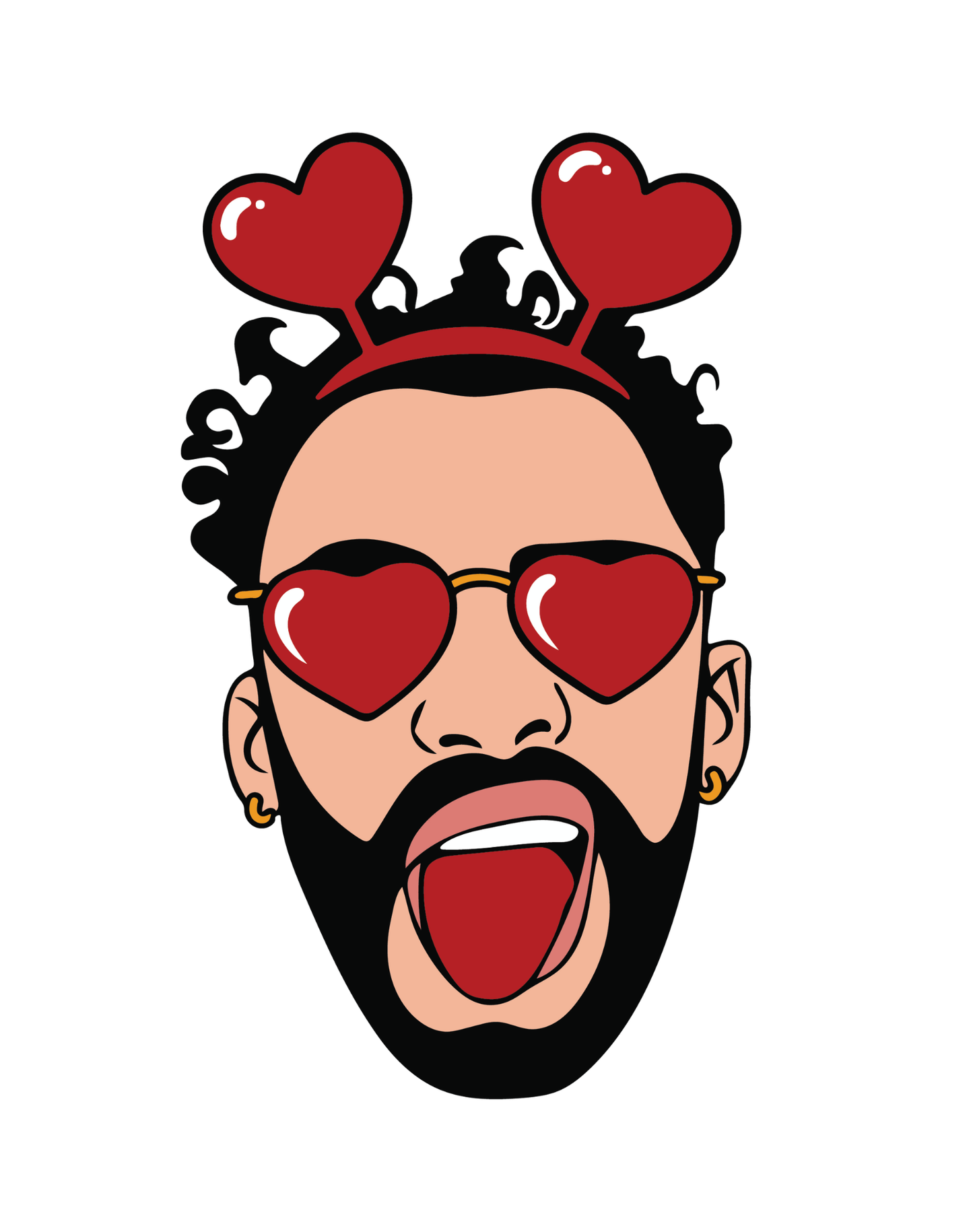 BAD BUNNY VALENTINE  - DTF transfer