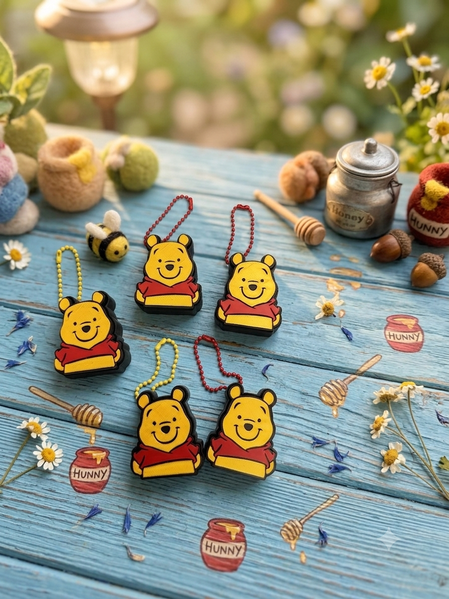 Bear Fidget Toy Keychain 🍯🐻