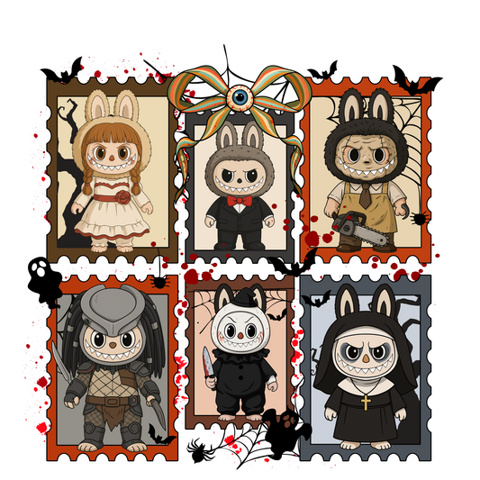 Creepy Cute Horror Characters- Halloween DTF Print