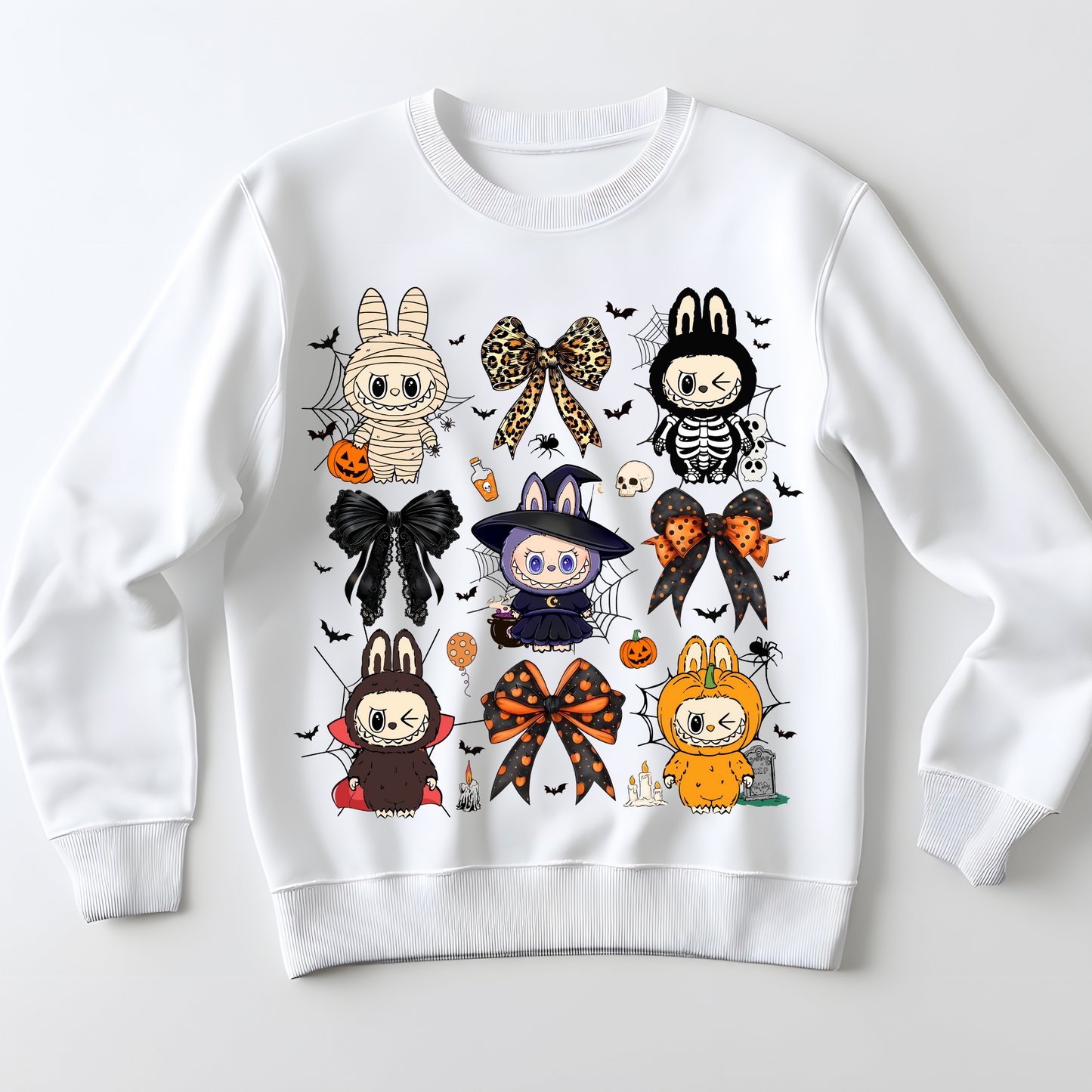 Halloween Bunny Characters DTF Print | Cute Spooky Transfers