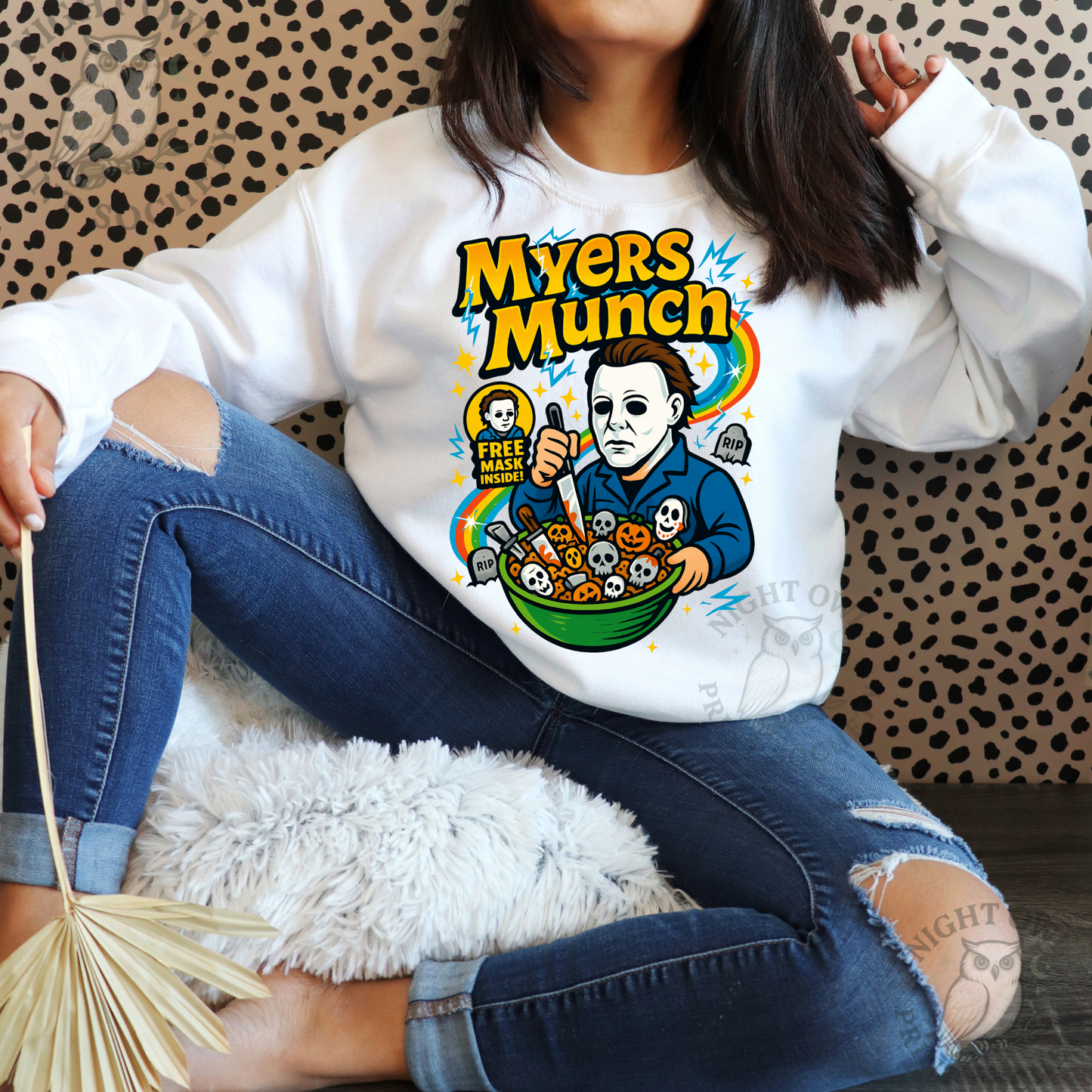 Myers Munch Horror Cereal DTF Transfer- Michael Myers Halloween Design