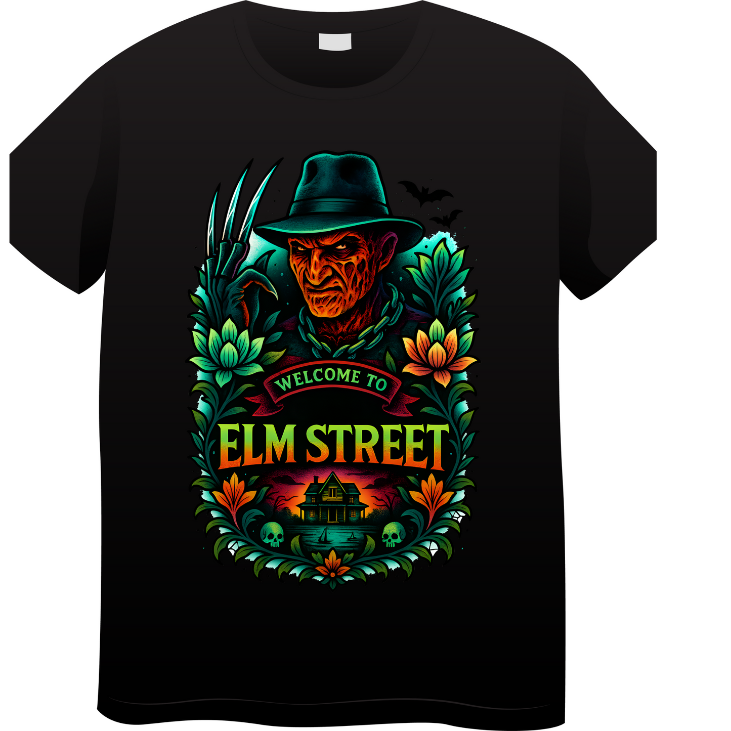 Welcome to Elm Street- Freddy Krueger DTF Print