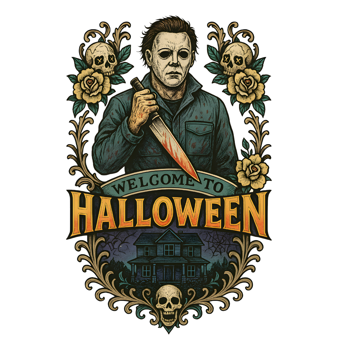 Welcome to Halloween- Michael Myers DTF Print
