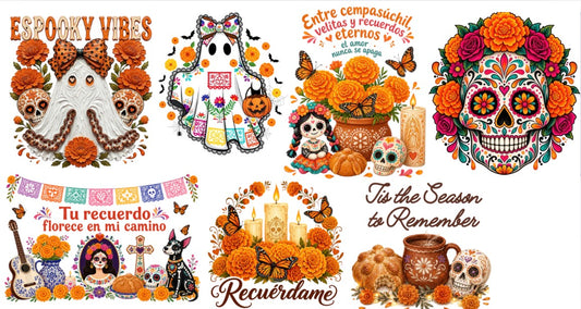 Día de los Muertos – Siempre en Nuestros Corazones DTF Gang Sheet