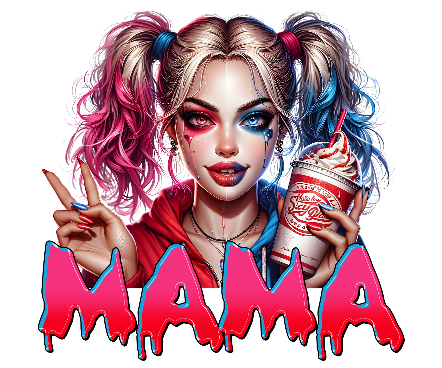 Badass Mama🖤DTF Transfer - Ready To Press