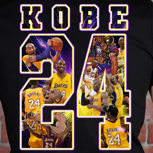 Mamba Forever 24 Tribute DTF transfer