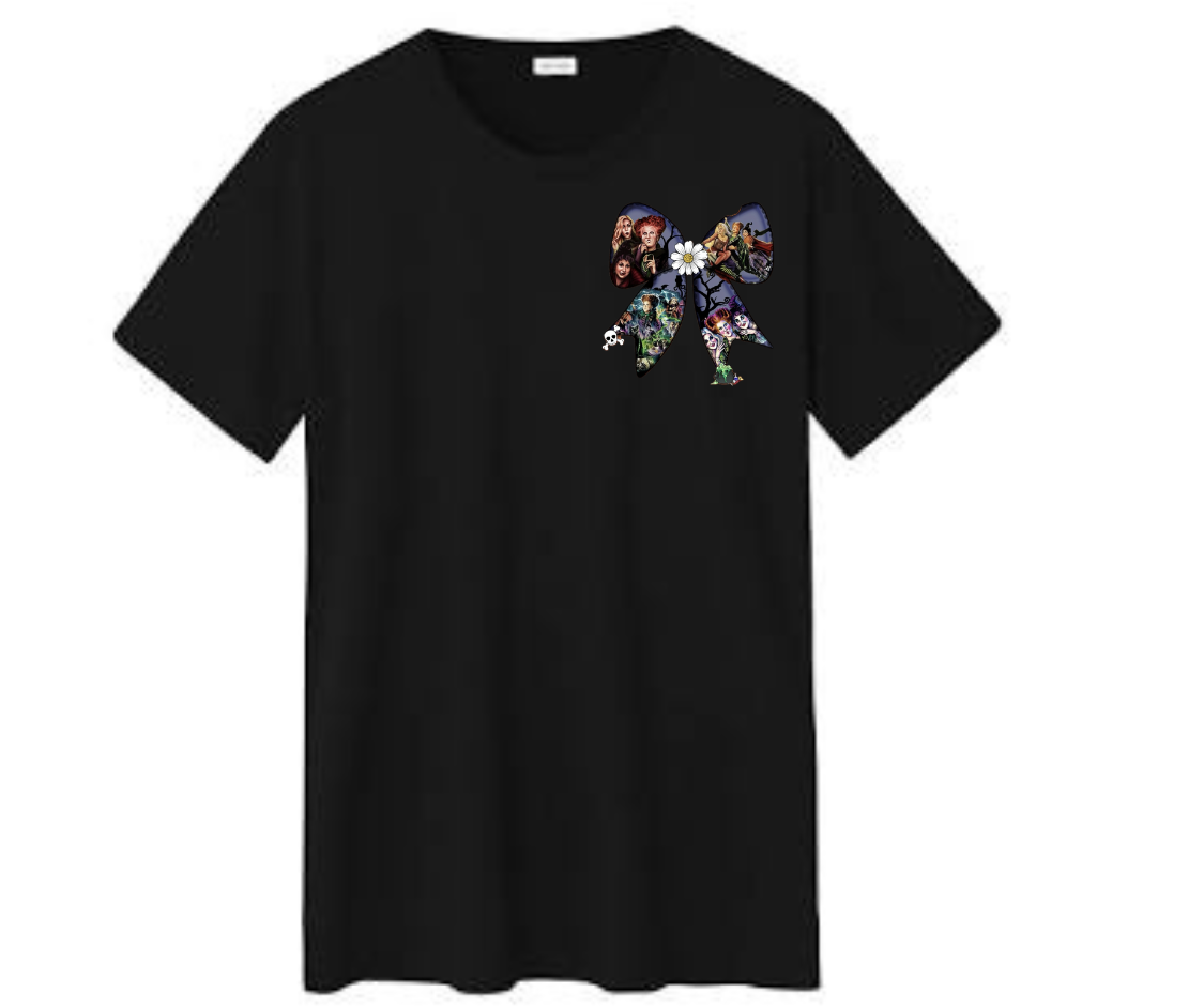Witch Sisters Bow DTF Transfer - Halloween Ready to Press