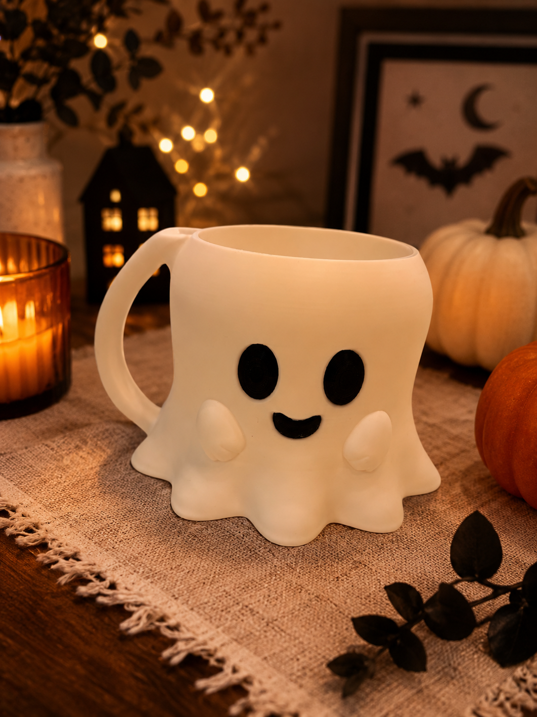 👻 Ghost Ice Cream Pint Holder Mug