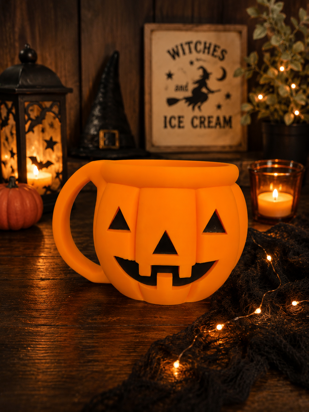 🎃 Jack-O’-Lantern Ice Cream Pint Holder