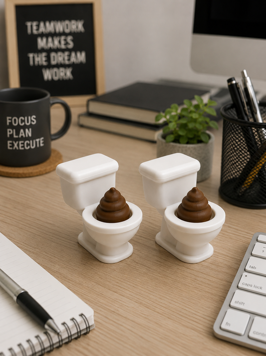 Poop Toilet Clicker Fidget Toy – Funny Desk Toy for Stress Relief & Office Fun