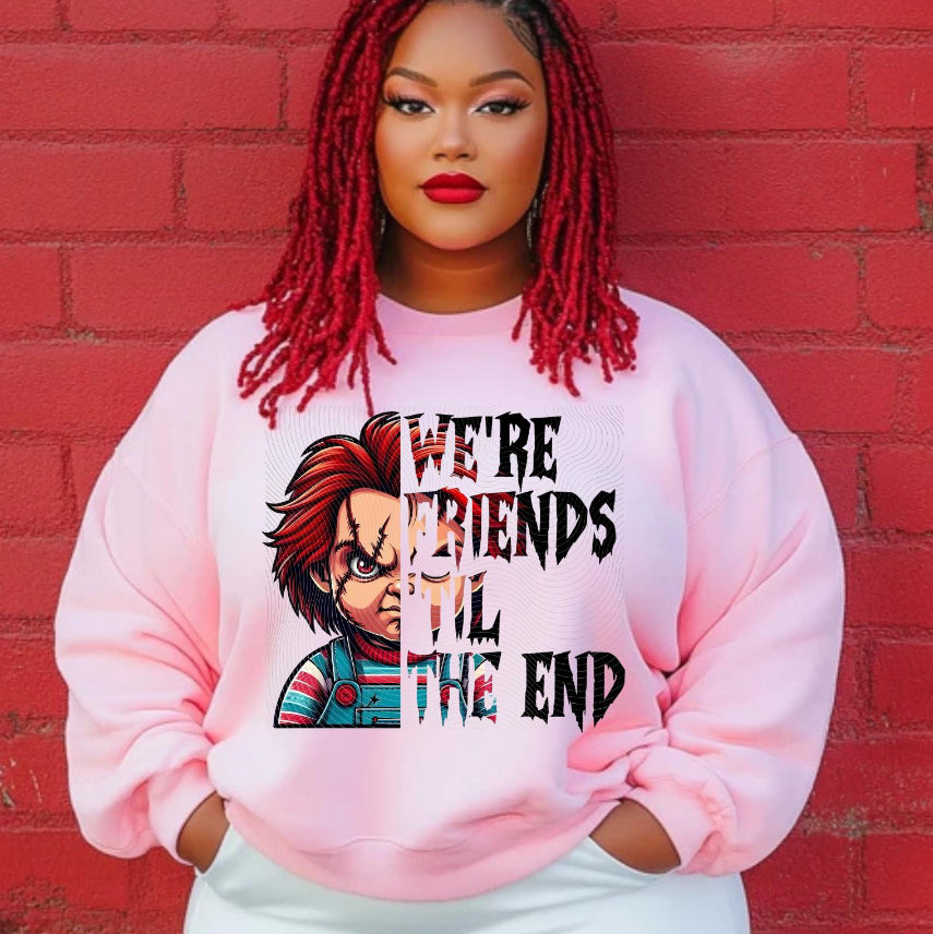 Chucky DTF Transfer - "We're Friends 'Till the End"