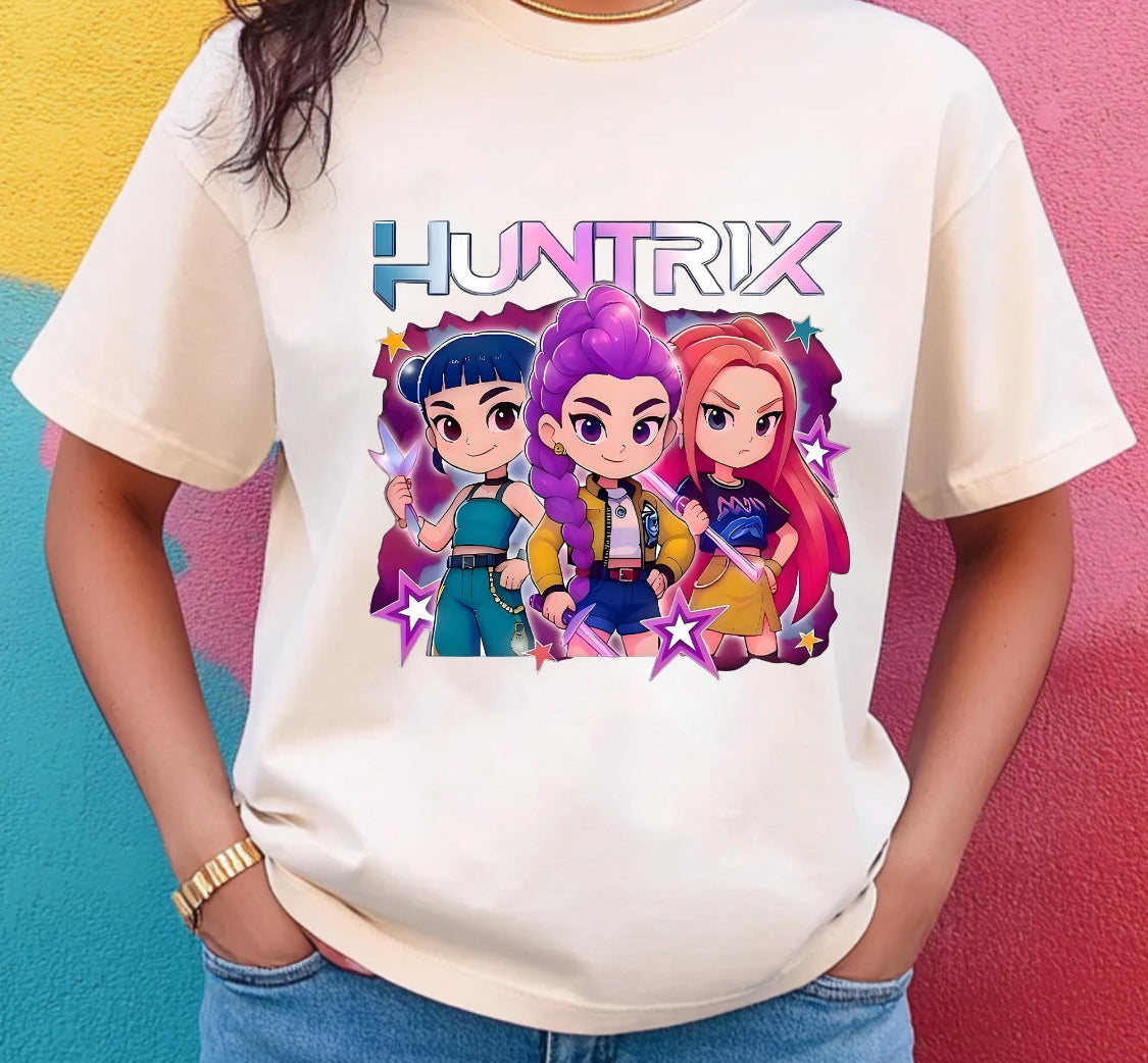 Huntrix Girl Squad - Cute Cartoon DTF Transfer