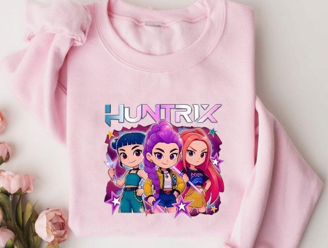 Huntrix Girl Squad - Cute Cartoon DTF Transfer