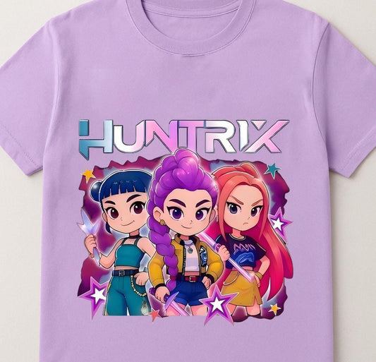 Huntrix Girl Squad - Cute Cartoon DTF Transfer