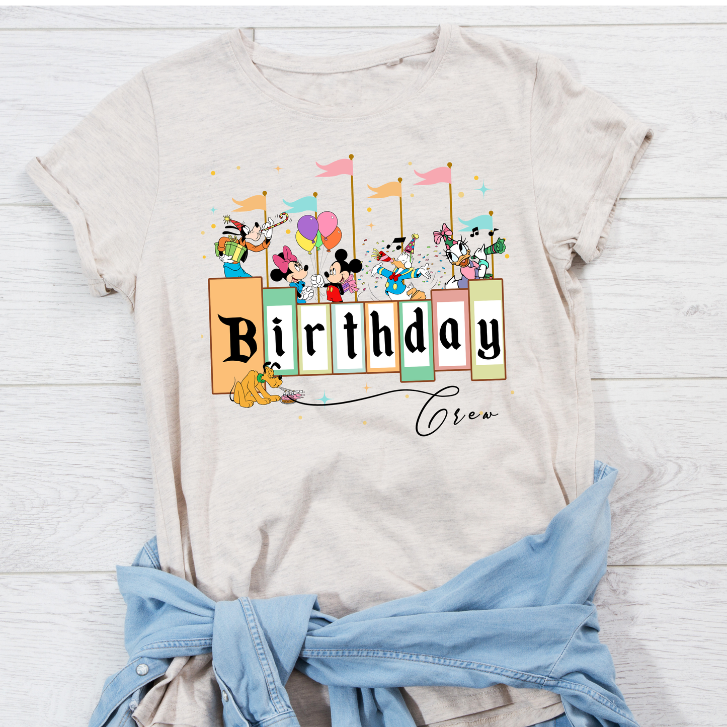 Cute Birthday Girl Crew Shirt & Friends | Family Crew Shirts | Theme Park Shirts | Magical Birthday Crew Shirts