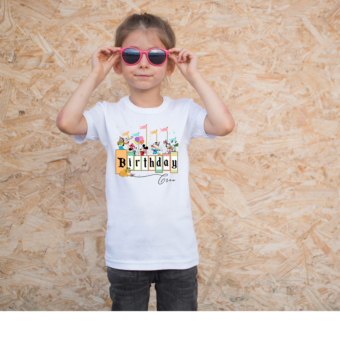 Cute Birthday Girl Crew Shirt & Friends | Family Crew Shirts | Theme Park Shirts | Magical Birthday Crew Shirts