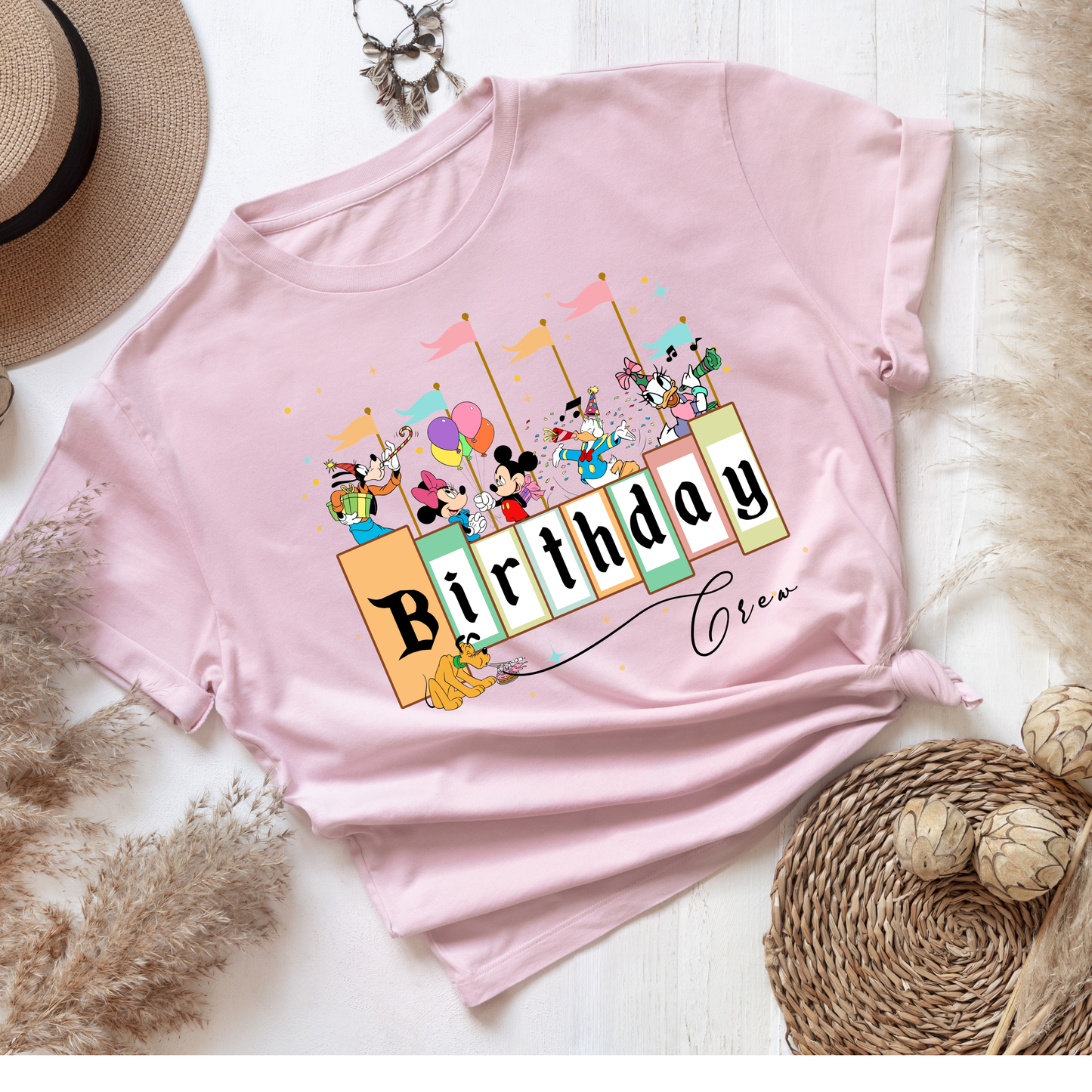 Cute Birthday Girl Crew Shirt & Friends | Family Crew Shirts | Theme Park Shirts | Magical Birthday Crew Shirts