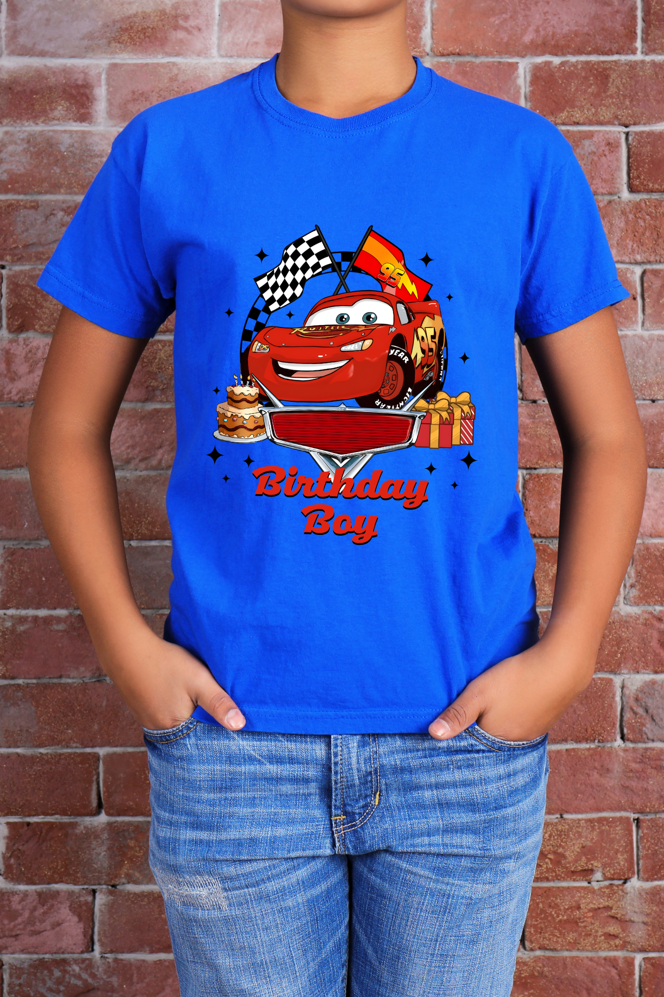 Birthday Boy Shirt | Race Car Birthday Shirt | Lightning Race Birthday Tee