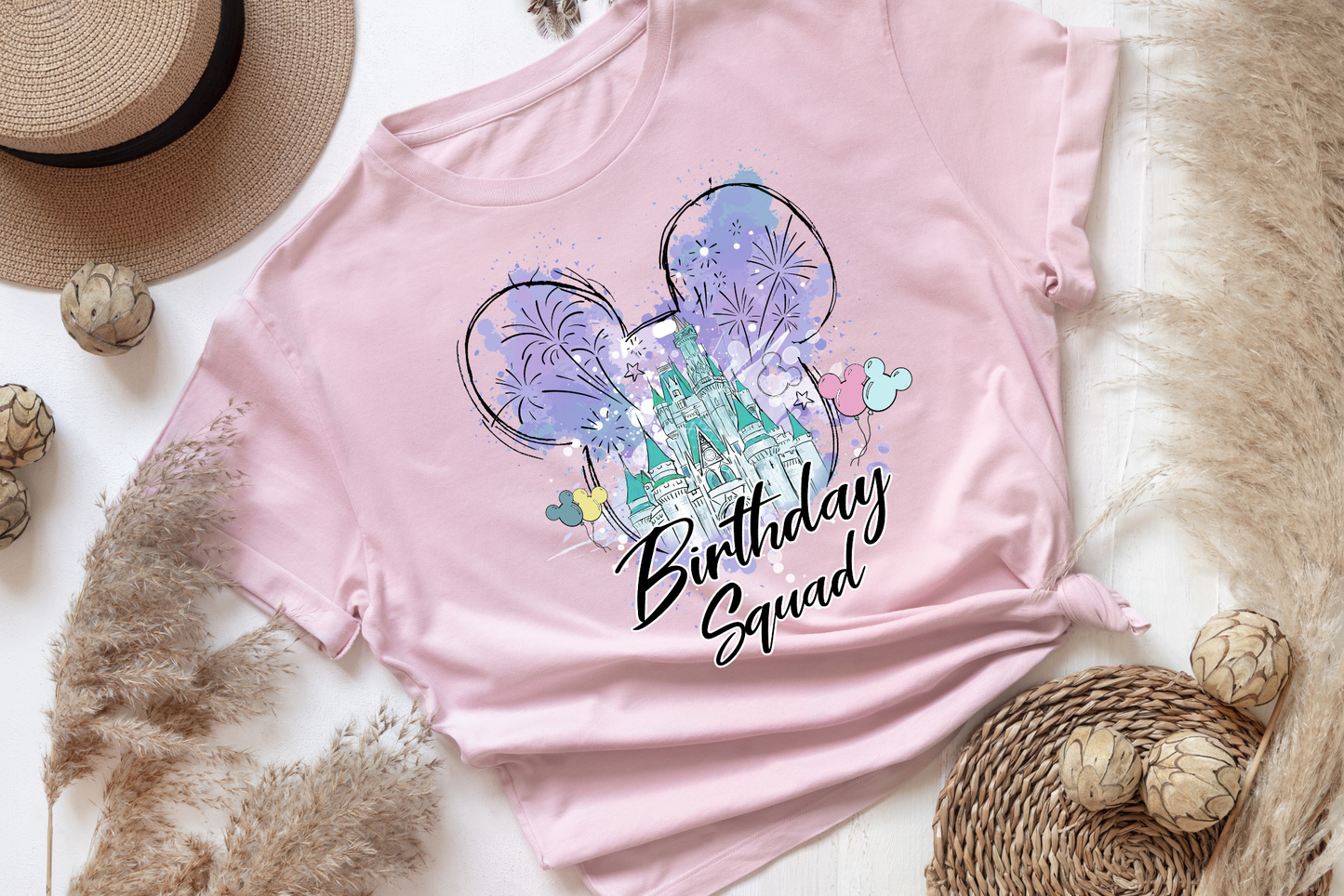 Cute Birthday Squad Shirt & Friends | Family Squad Shirts | Theme Park Shirts | Magical Birthday Squad Shirts