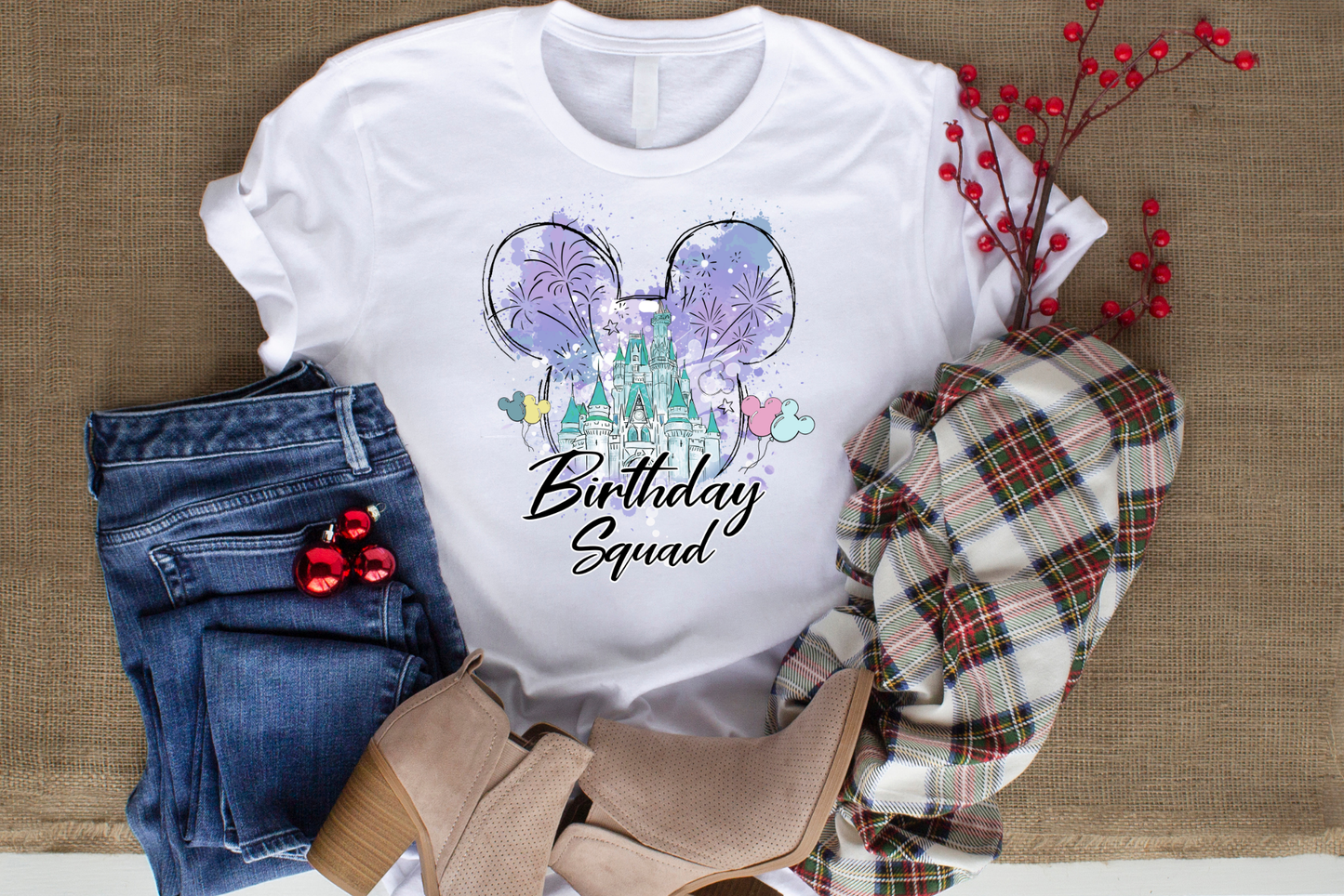 Cute Birthday Squad Shirt & Friends | Family Squad Shirts | Theme Park Shirts | Magical Birthday Squad Shirts