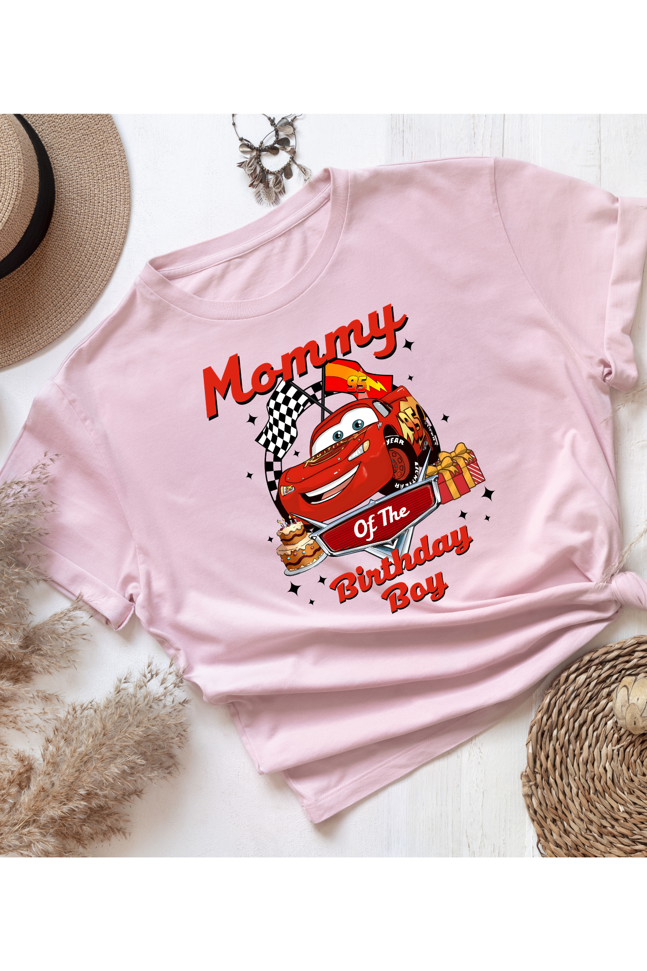 Mommy of the Birthday Boy Shirt | Race Car Birthday Shirt | Lightning Race Birthday Tee (Copy)