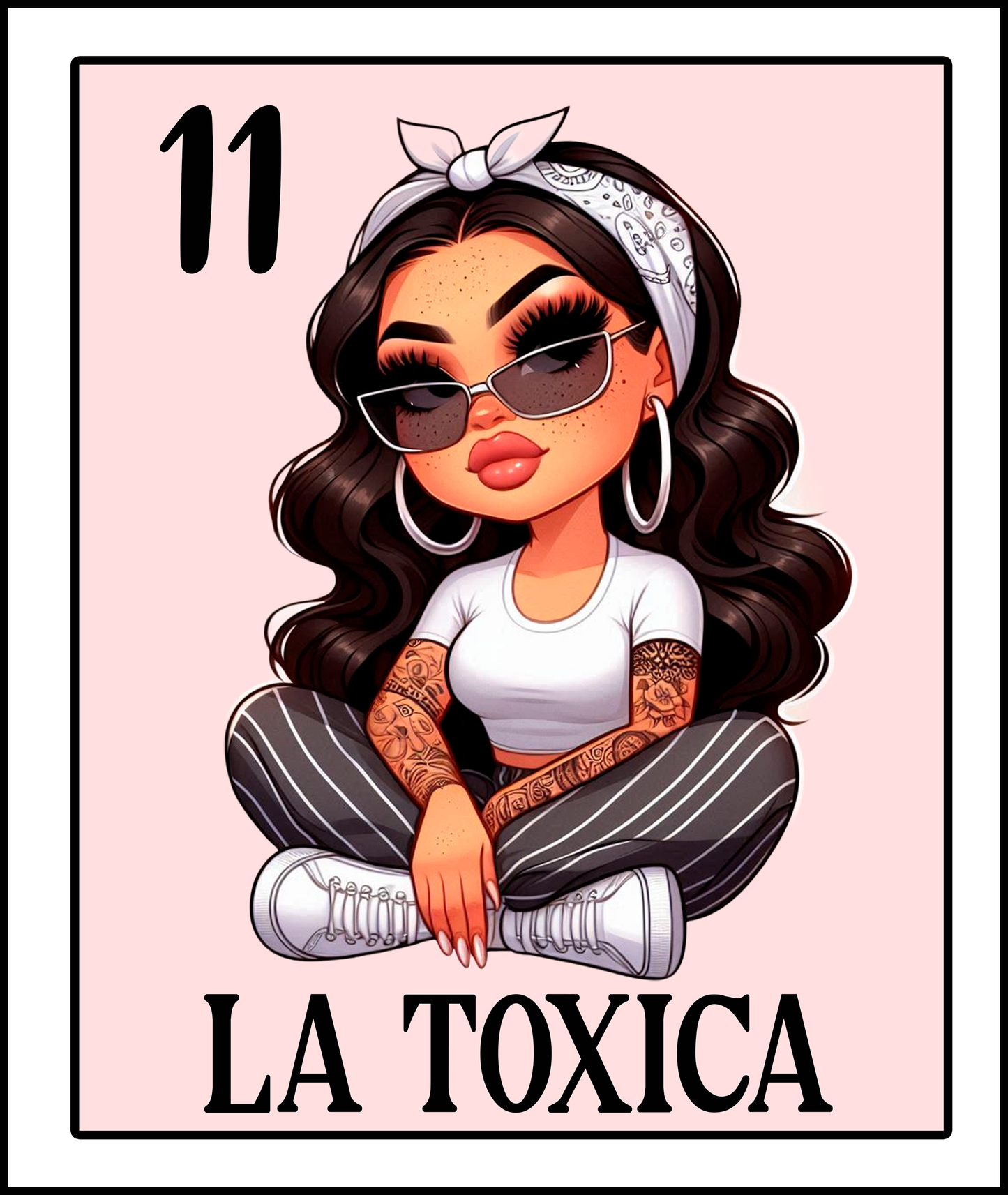 La Toxica - Loteria Style DTF Print - Ready To Press