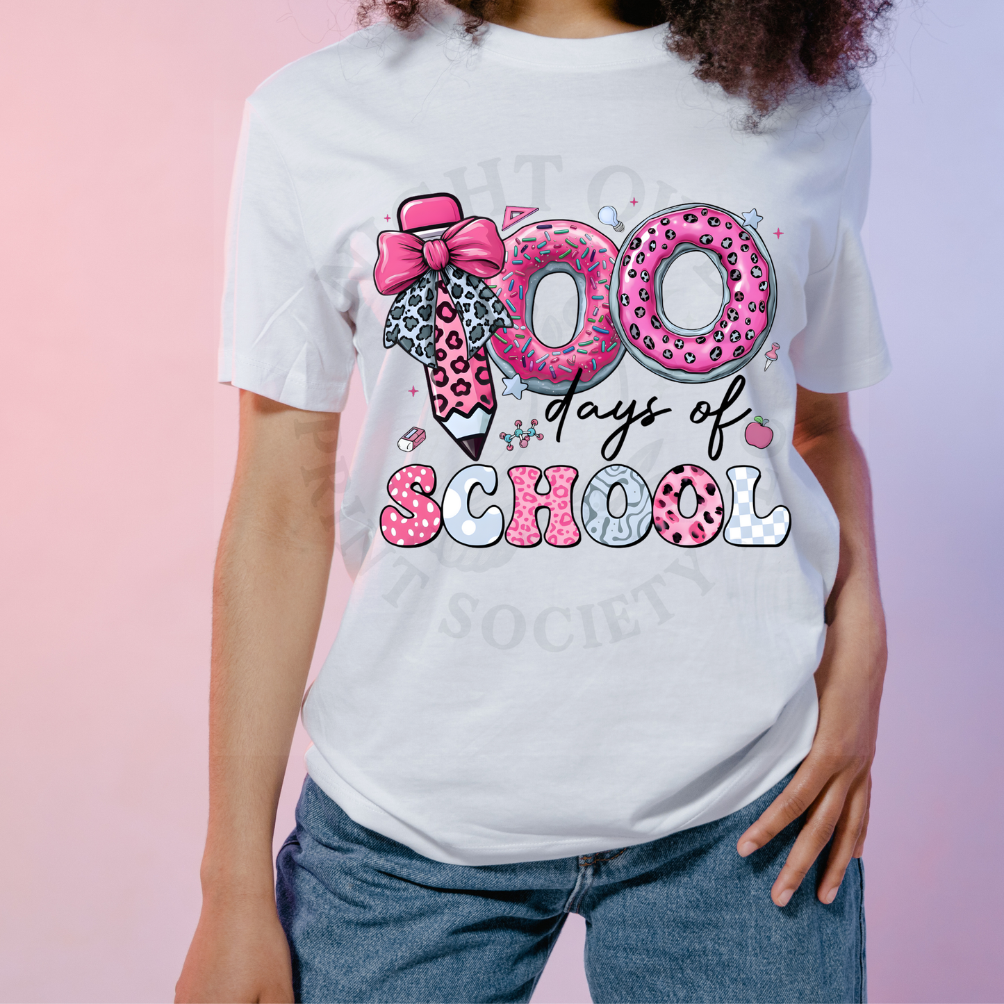 100 Days Of School Sweet Cheetah print - DTF Transfer