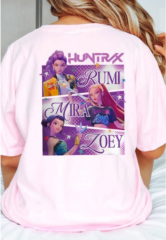 Huntrix Character Trio - Rumi, Mira & Zofy DTF Transfer
