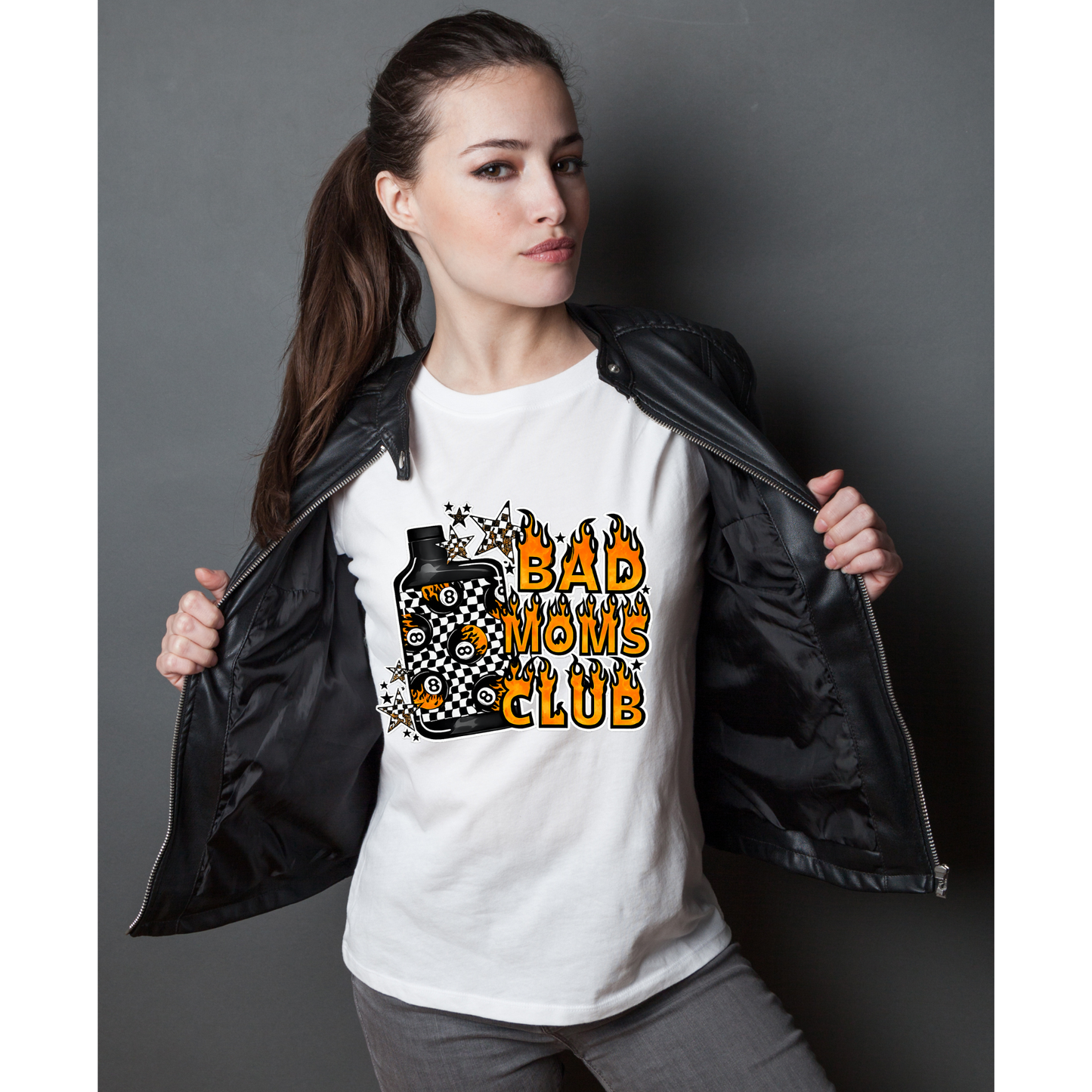 Bad Moms Club DTF Transfer | Mom Club Heat Transfer | Ready to Press DTF