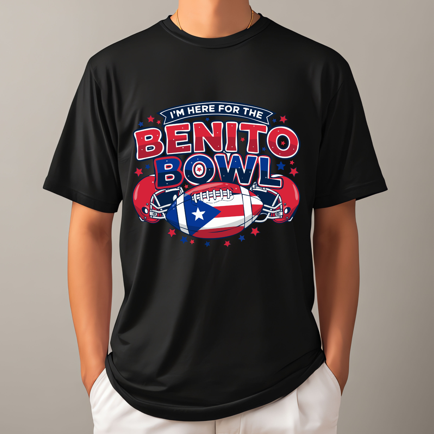 I'm Here For The Benito Bowl DTF Heat Transfer - FootBall Inspired Design