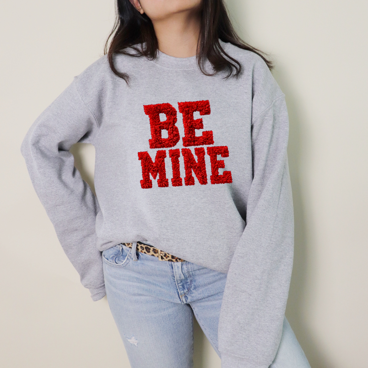 Be Mine - Fuzzy Text DTF Heat Transfer